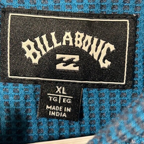 NEW Billabong Men's Size XL Thermal Pullover Waffle Knit Hoodie NWT - Picture 9 of 13